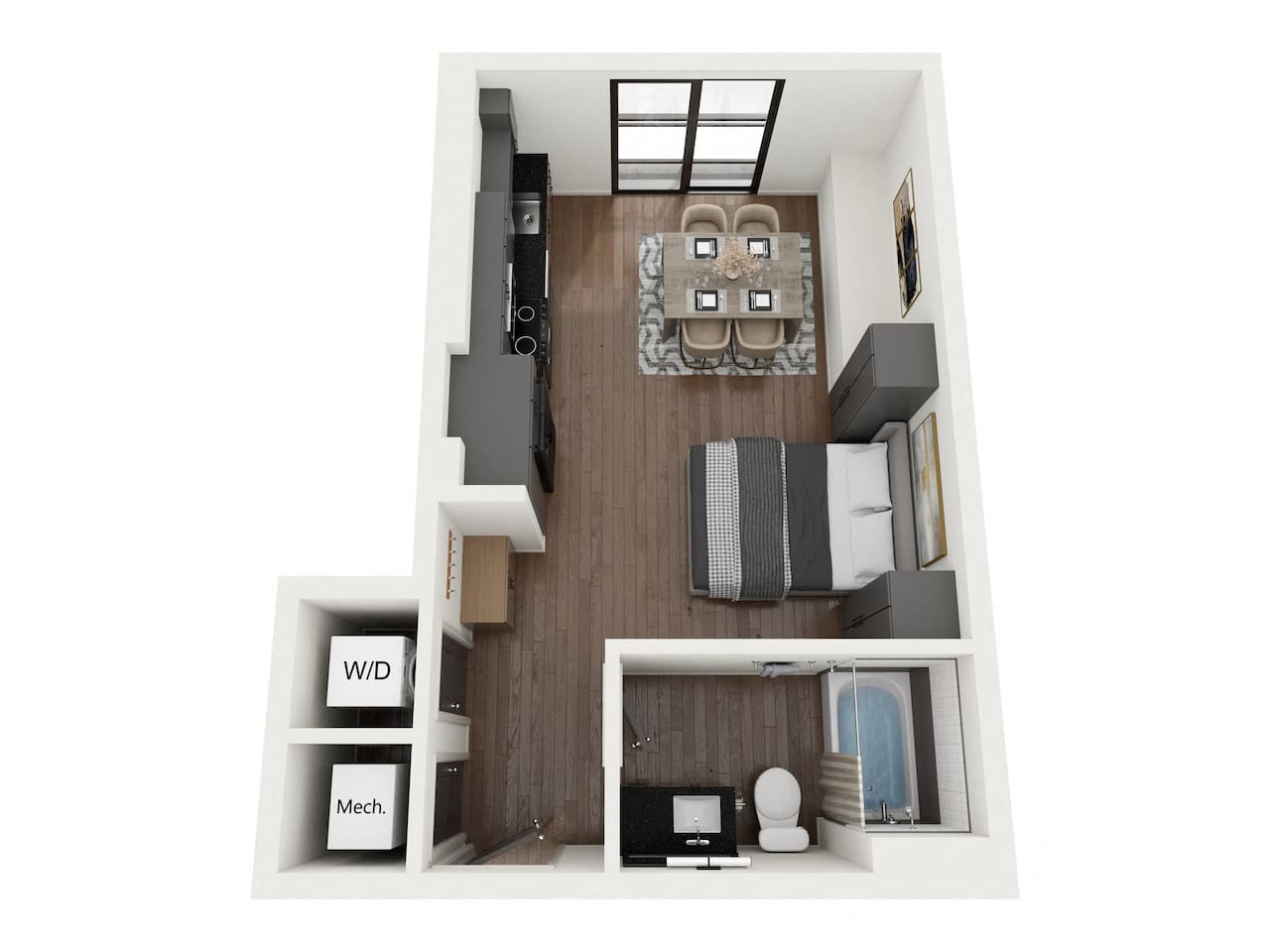 Floorplan diagram for S2, showing Studio