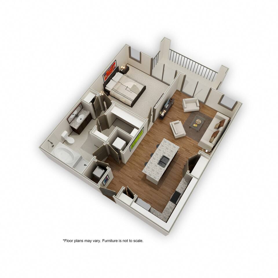 Floorplan diagram for A9, showing 1 bedroom