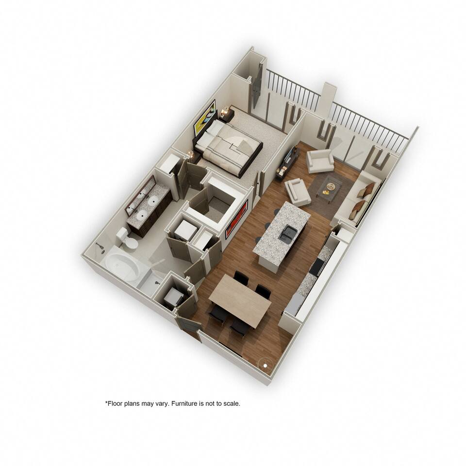 Floorplan diagram for A10, showing 1 bedroom