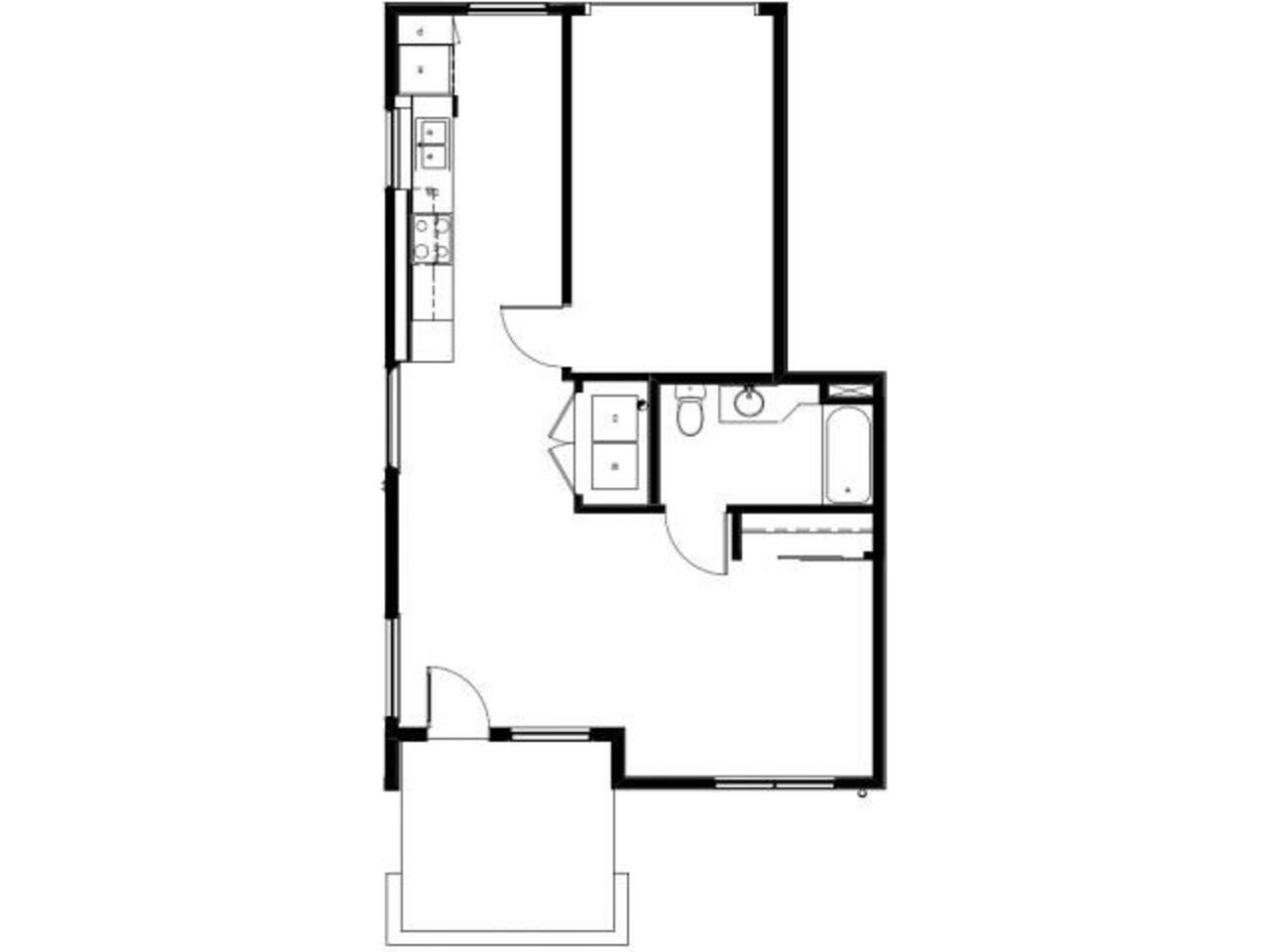 Floorplan diagram for S1 + Garage, showing Studio