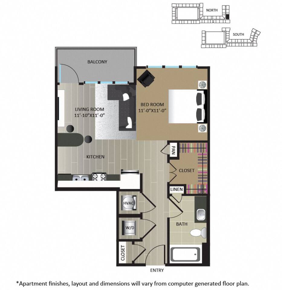 Floorplan diagram for S3, showing Studio
