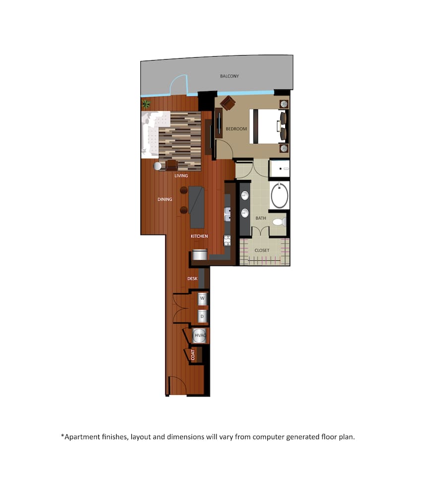 Floorplan diagram for A2 - Renovated, showing 1 bedroom