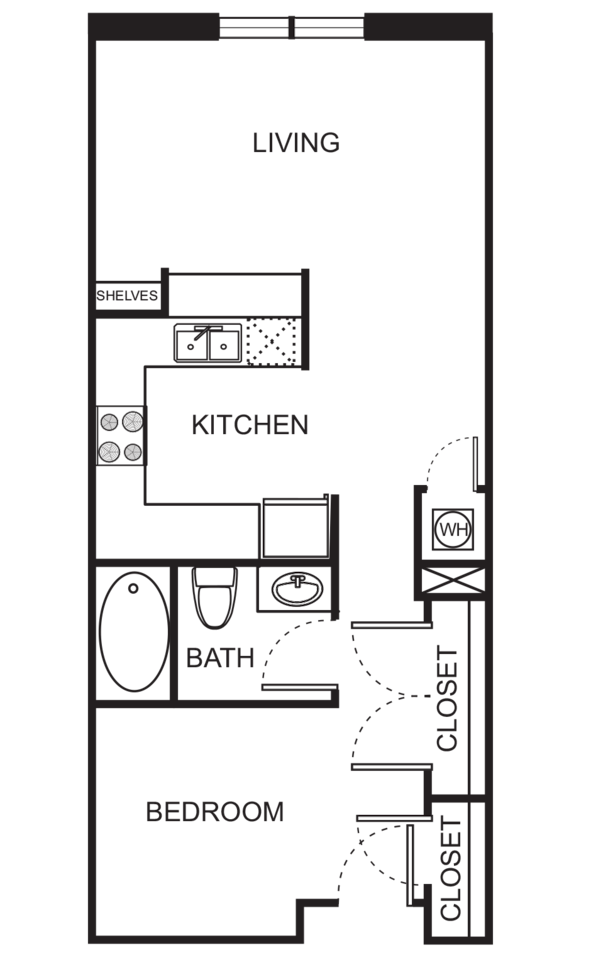Floorplan diagram for S6 Studio, showing Studio