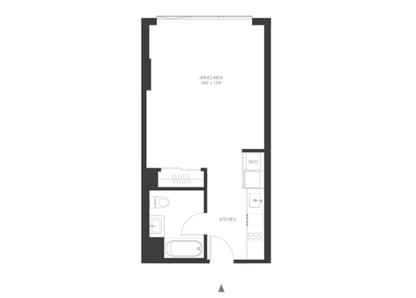 Floorplan diagram for SA8, showing Studio