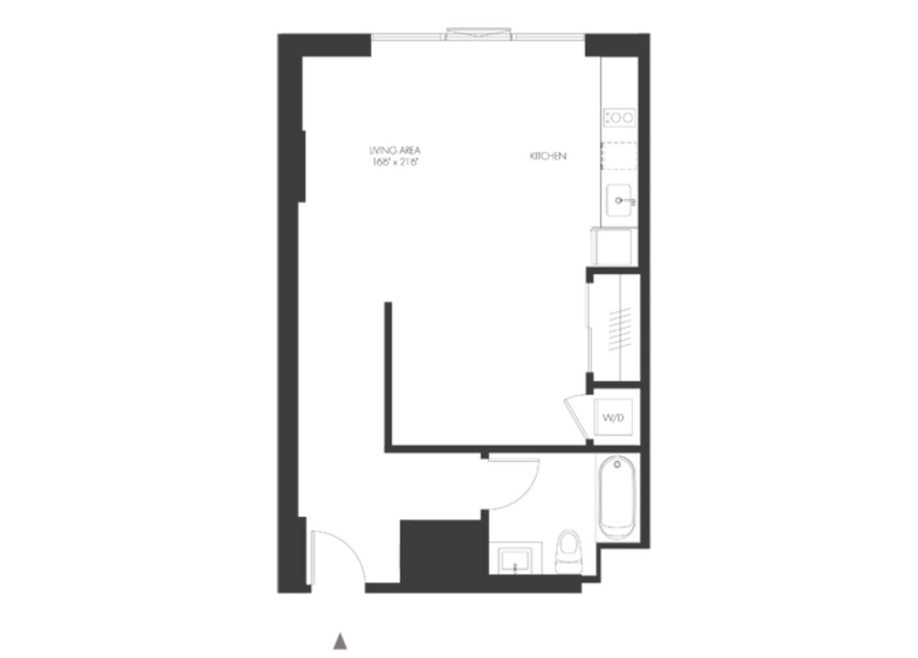 Floorplan diagram for SB2, showing Studio