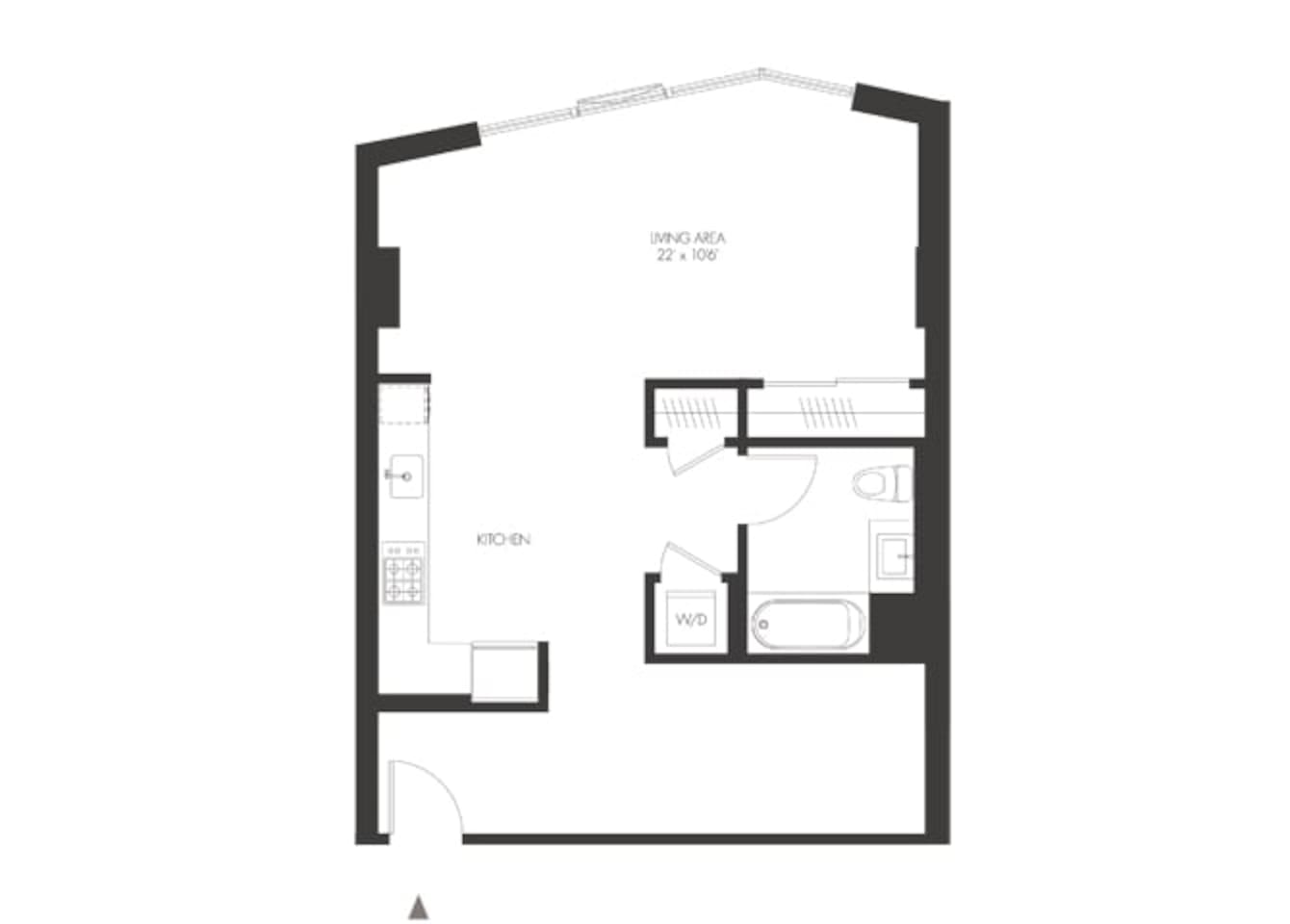 Floorplan diagram for SV, showing Studio