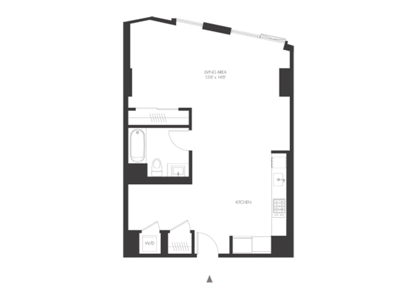 Floorplan diagram for SX, showing Studio