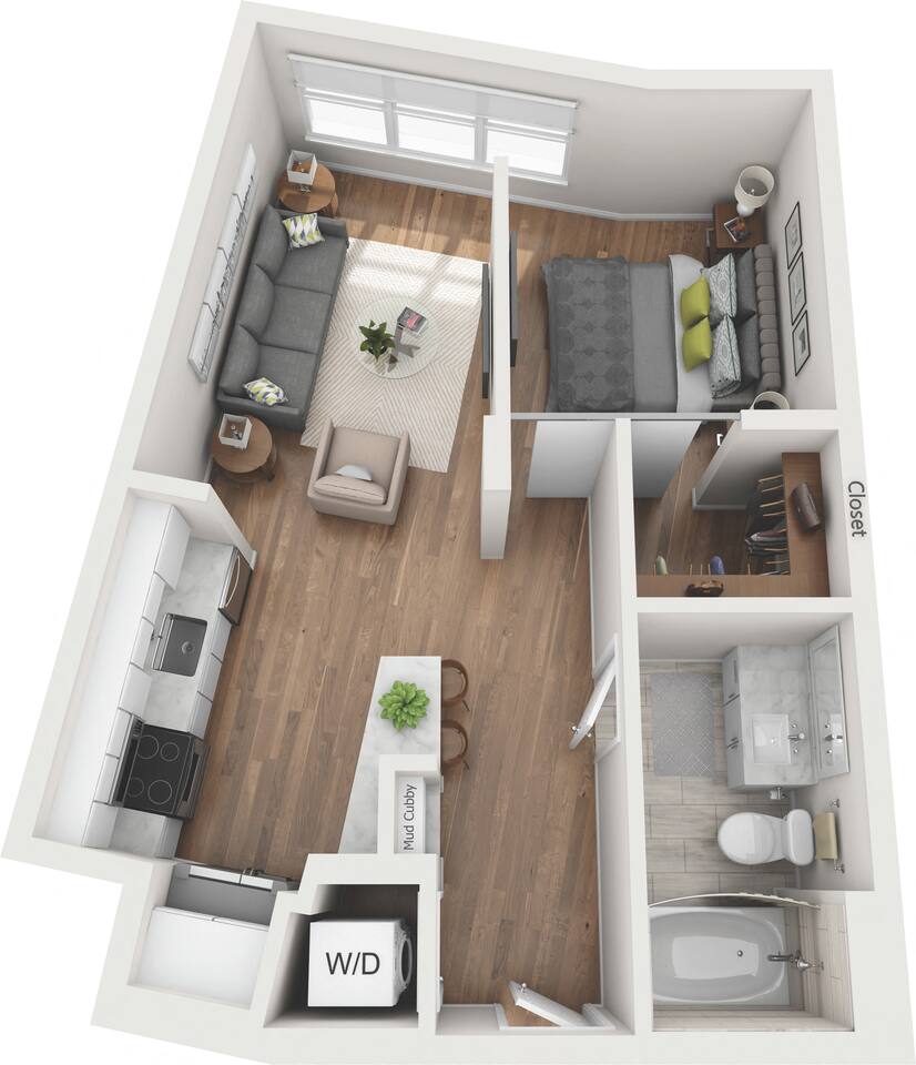 Floorplan diagram for S3, showing Studio