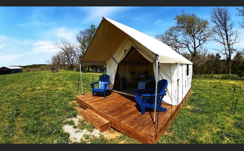 Huckleberry Safari Tent on the Little Sugar Farm