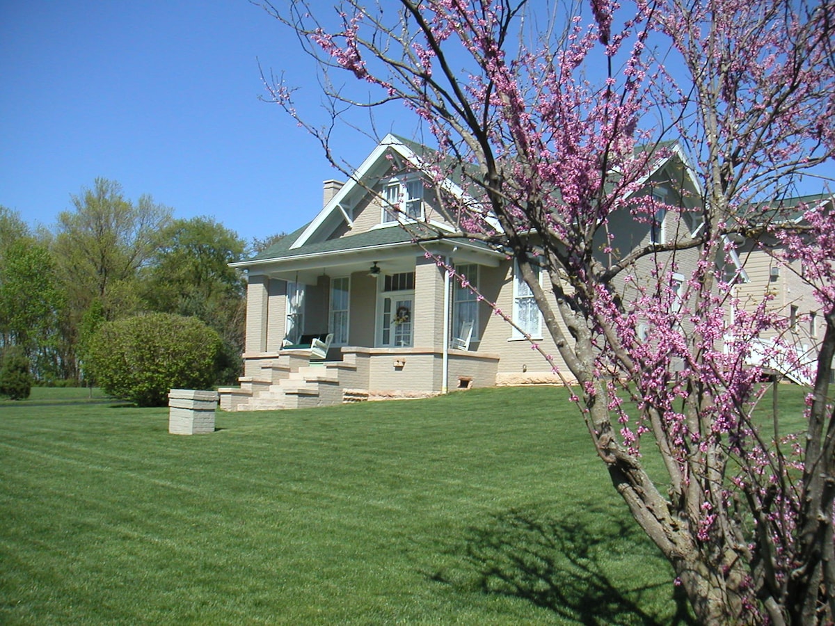 Wampler House ； Wampler套房-加大双人床，配备额外的日光浴床、壁炉、按摩浴缸、早餐