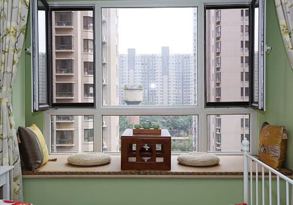 转角飘窗变茶台,欧式茶台,卧飘窗装修效果图_大山谷图库