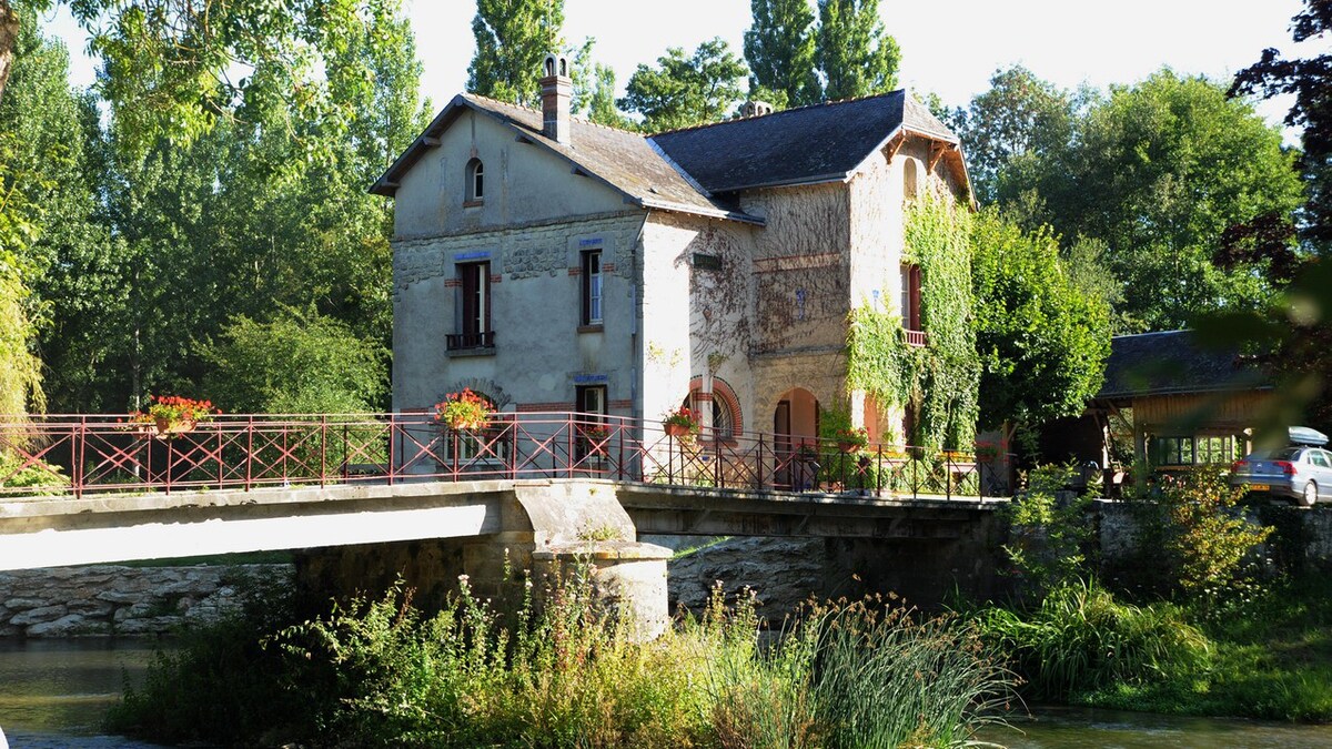 Gîte sur île privée - le Moulin de l'Isle Auger
