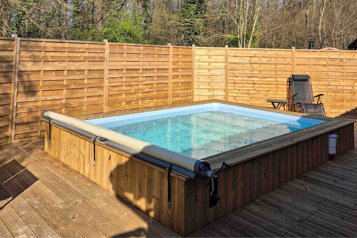 Chalet Bouleau avec Jacuzzi & Piscine Privative