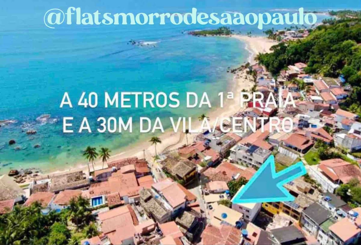 FlatsMorrodeSP-2quartos-40mdaPraia&Centro/Master