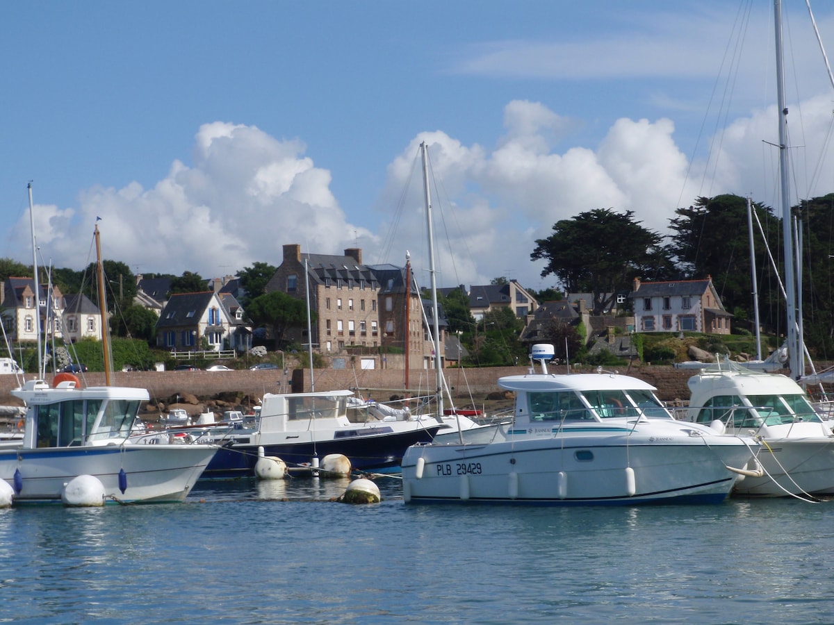 Studio les pieds dans l'eau au port de Ploumanac'h