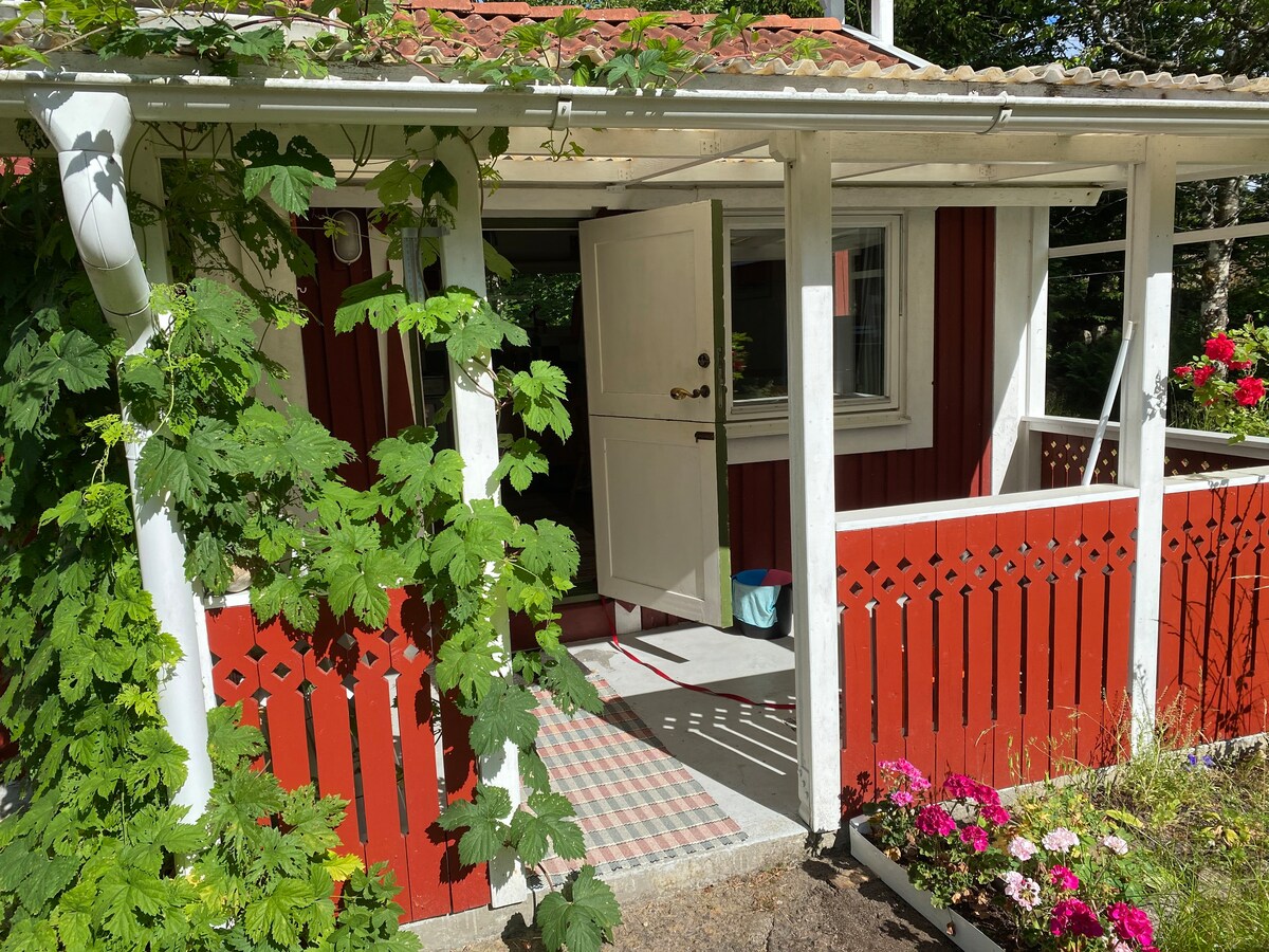Åsnen国家公园附近的瑞典小屋