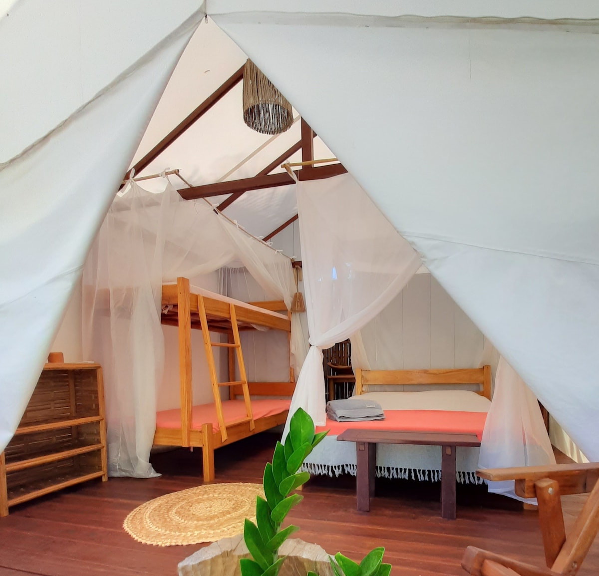 豪华露营Algodões ， 4人帐篷套房，空气， 50米3月