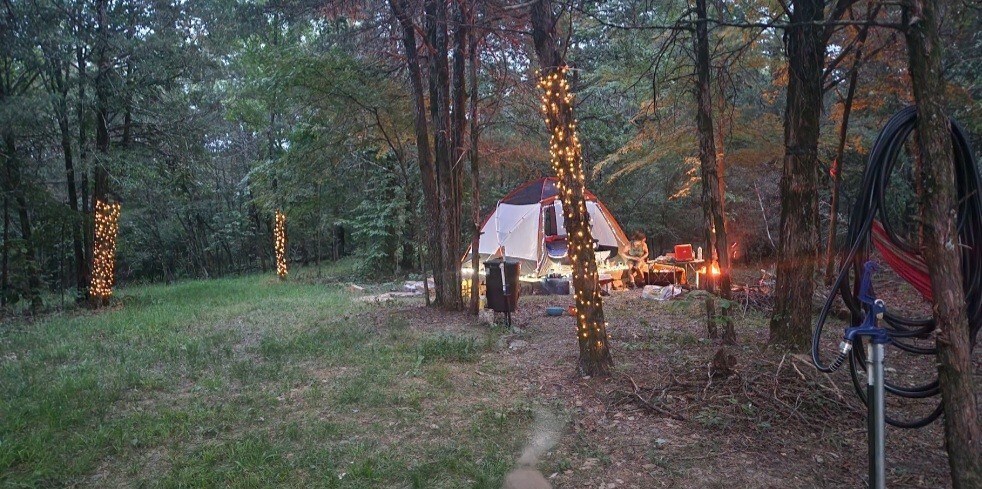 Tent Camping in the Barnyard - Camp Site 2