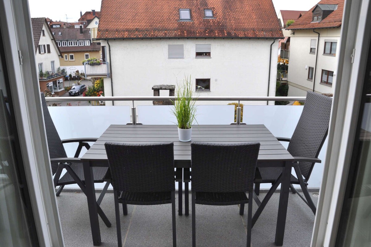 Villa Kubus, (Langenargen am Bodensee), Ferienwohnung 5, 65qm, 2 Schlafzimmer, max. 6 Personen