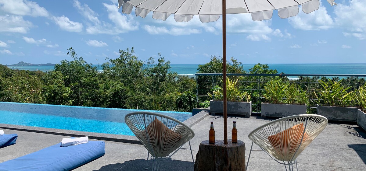 Beautiful tropical Sea View Pool Villa Seren + car