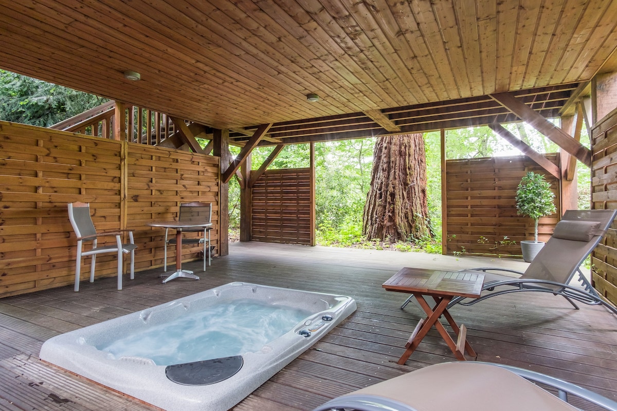 Amboise 37私人按摩浴缸的小木屋