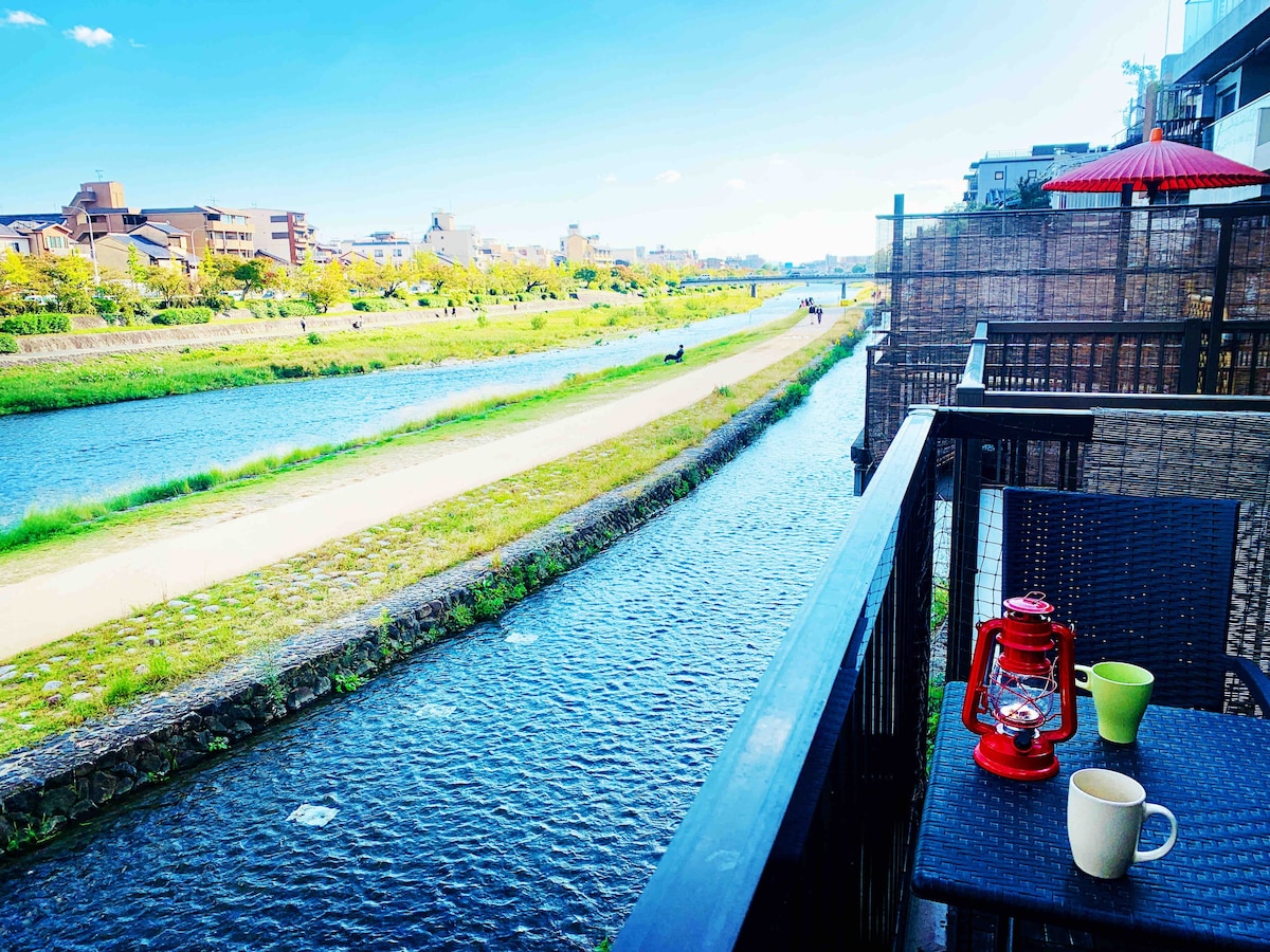 鸭川畔露台京都祗园（ Kamo Riverside Terrace KION ） 京都鴨川 祇園 桜-公寓A