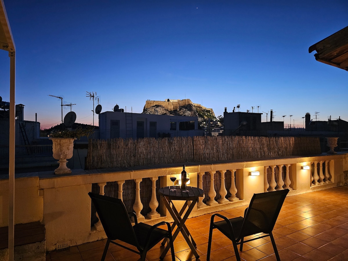 普拉卡顶层公寓雅典卫城景观露台