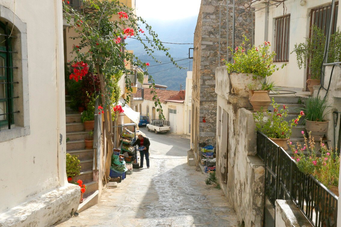 Kamara Stone house in a traditional Cretan village