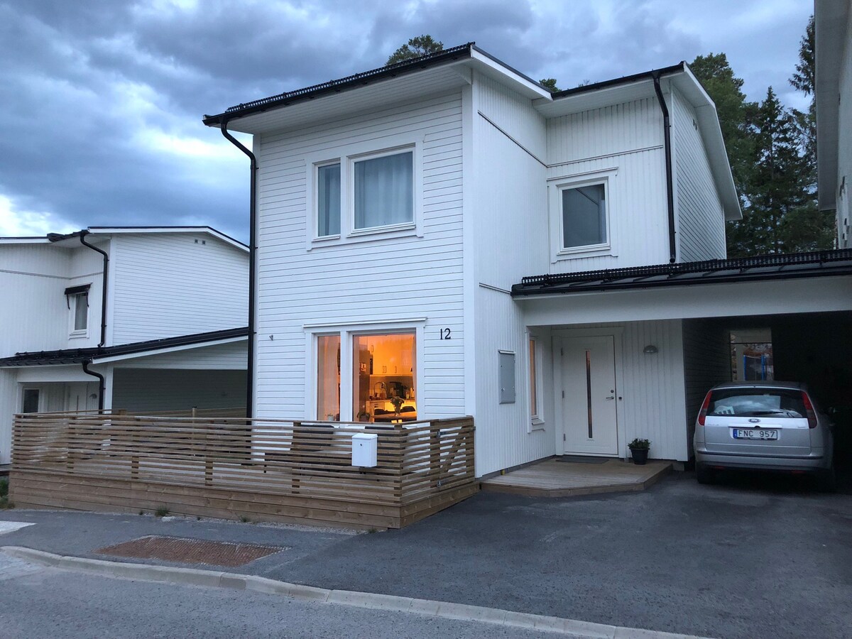 新建的房子，距离斯德哥尔摩市25分钟车程