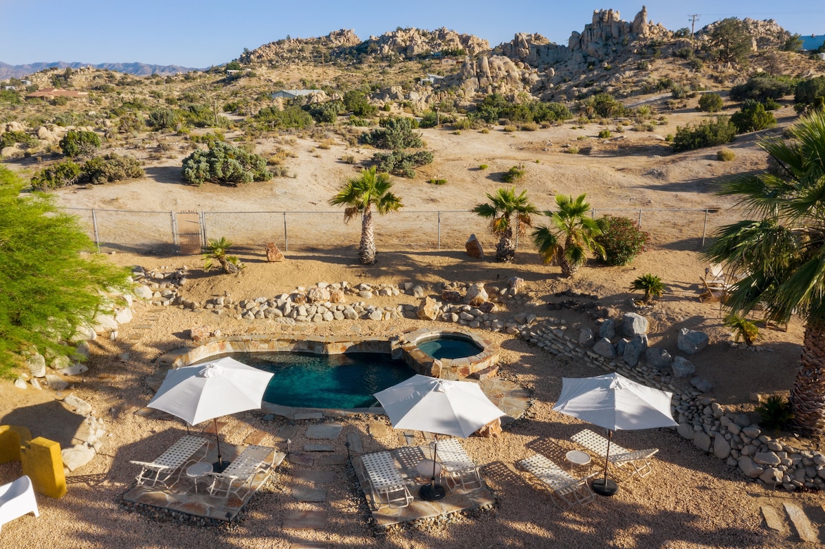 The Cobalt Desert Oasis -私人泳池和水疗/景观