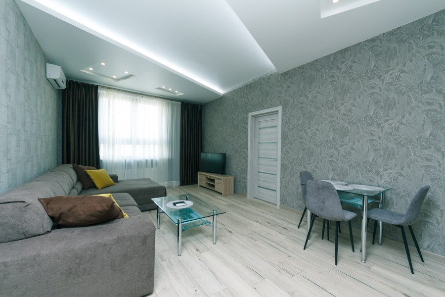 公寓，设有两个卫生间，位于基辅市中心