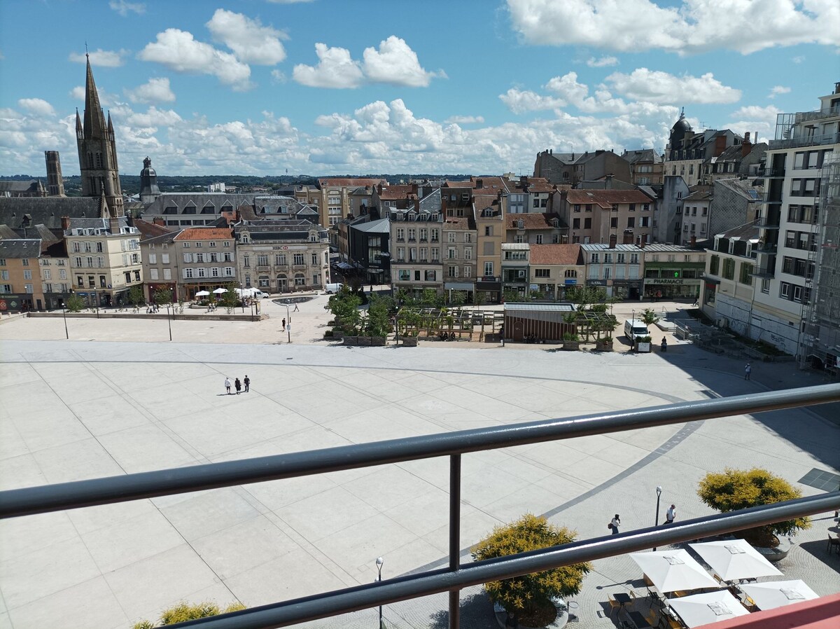 Studio avec Terrasse en plein centre - Superbe vue