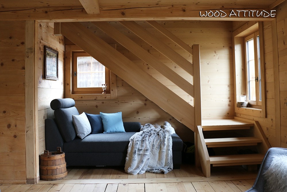 位于Rougemont/Gstaad的舒适装修度假木屋