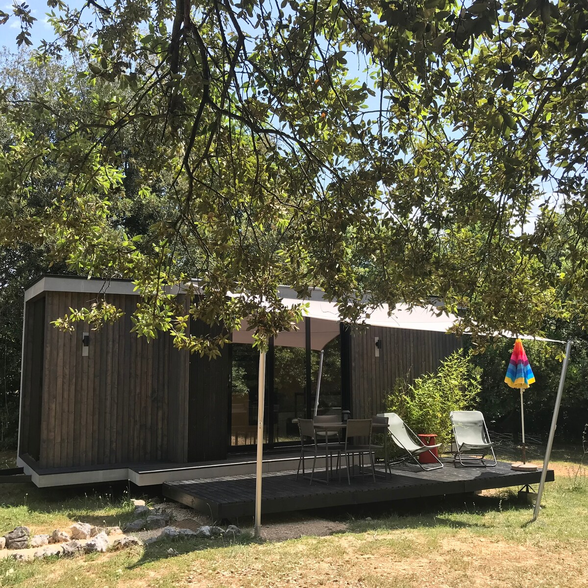 Tiny House Joy piscine chauffée - aMiniMas écogite