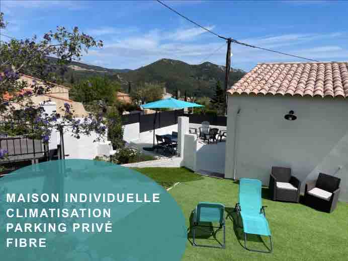 Maison avec jardin, parking entre mer et montagne