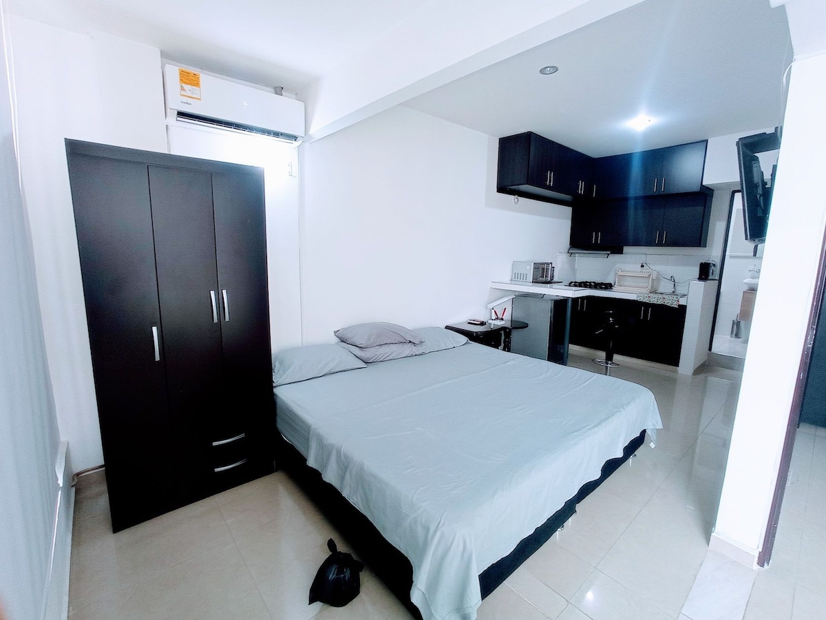 Apartamento precioso y cómodo con Aire Acondiciona