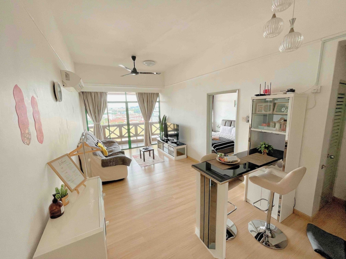 距离马六甲市中心一居室公寓。