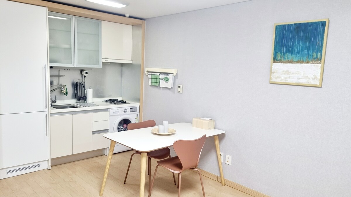 🌿 全新开业Jeongja站「呼吸单间公寓」，欢迎长期住宿🌿