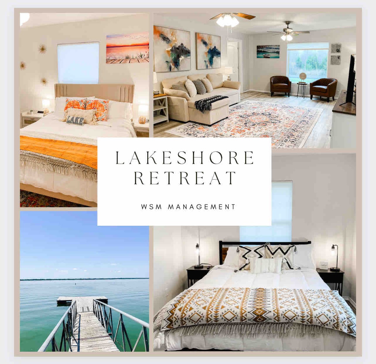 Lakeshore Retreat- Kayaks, Bikes, Fishing Poles