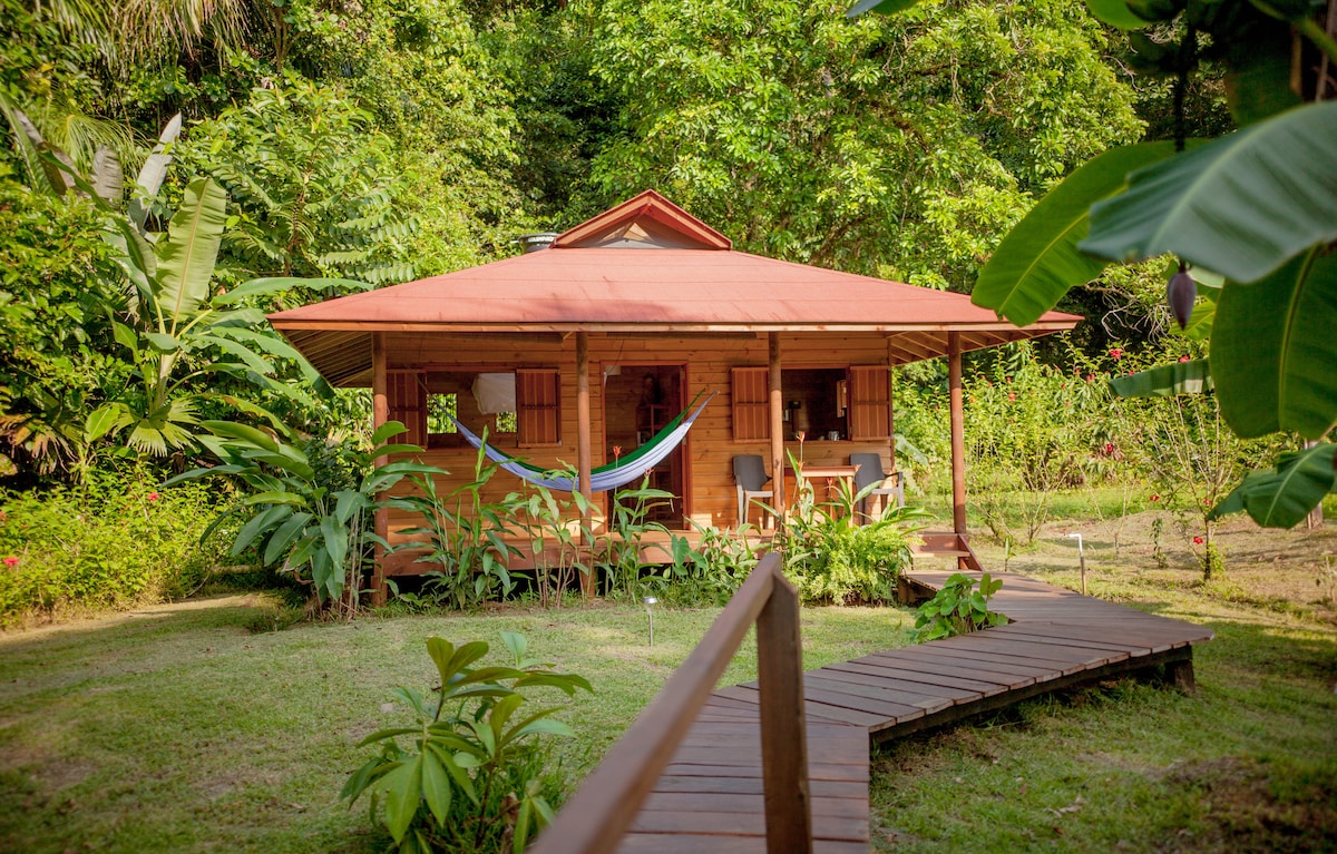 Romantic cabin on the beach close by Termales