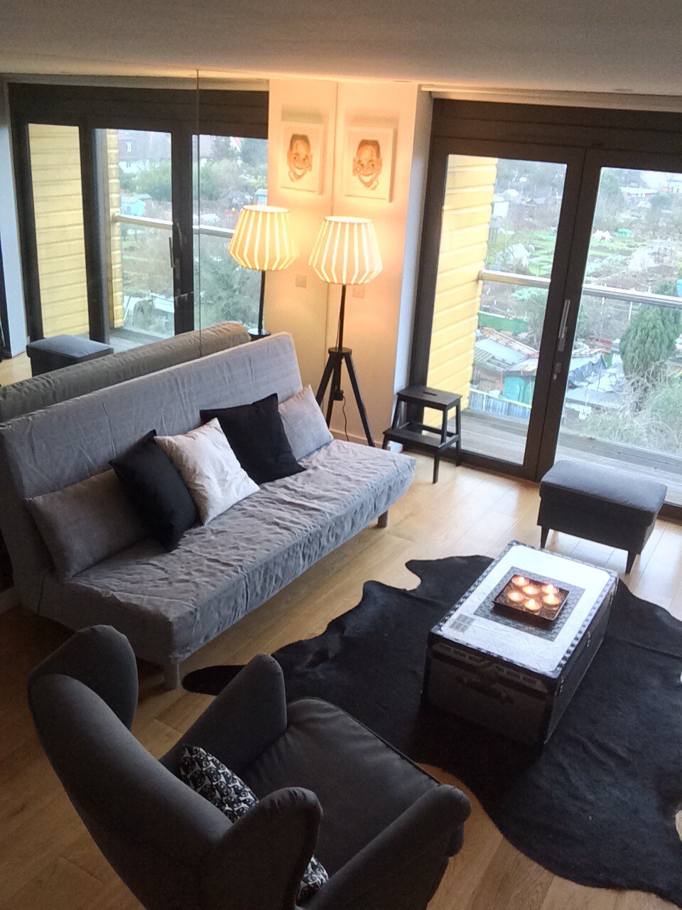 明亮的现代化单床公寓，伦敦戈尔德斯格林