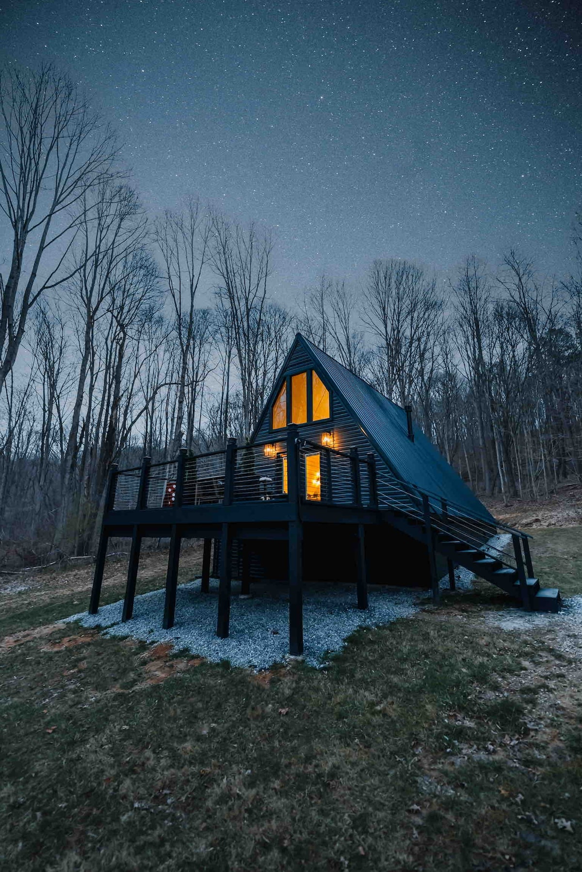 Secluded A-Frame Hocking Hills: Hot Tub, Fire Pit