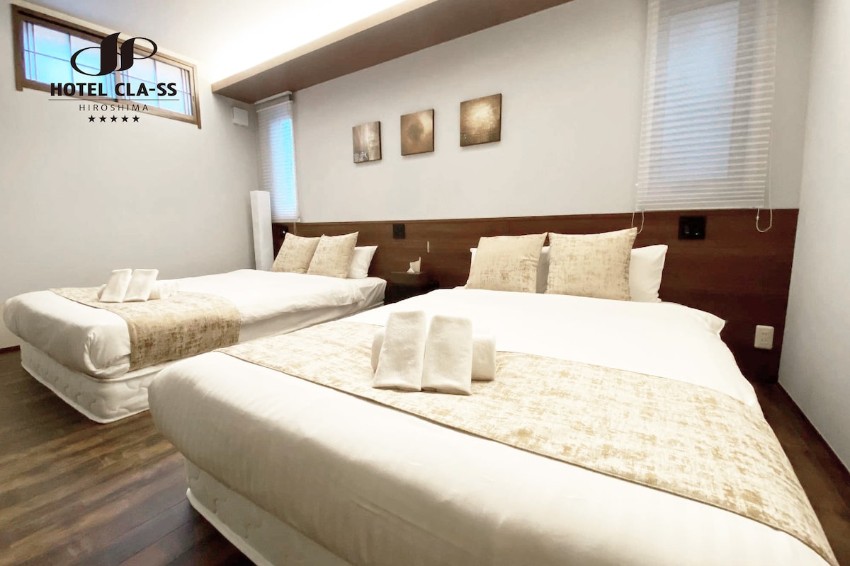 CL12 1室型房源，设有两张双人床，适于2-4名旅客。备有炊具、餐具！近便利店。Wifi免费！