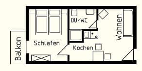 Haus Sonne （ Kirchham ） ， 1号公寓-宽敞的公寓，配备免费无线网络