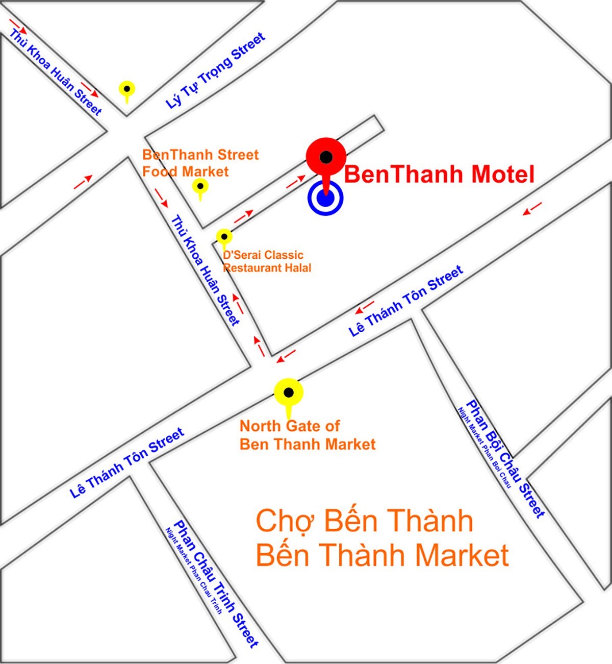 # 605西贡市中心-滨城市场汽车旅馆（ Ben Thanh Motel ）