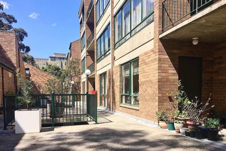 inside the apartment block