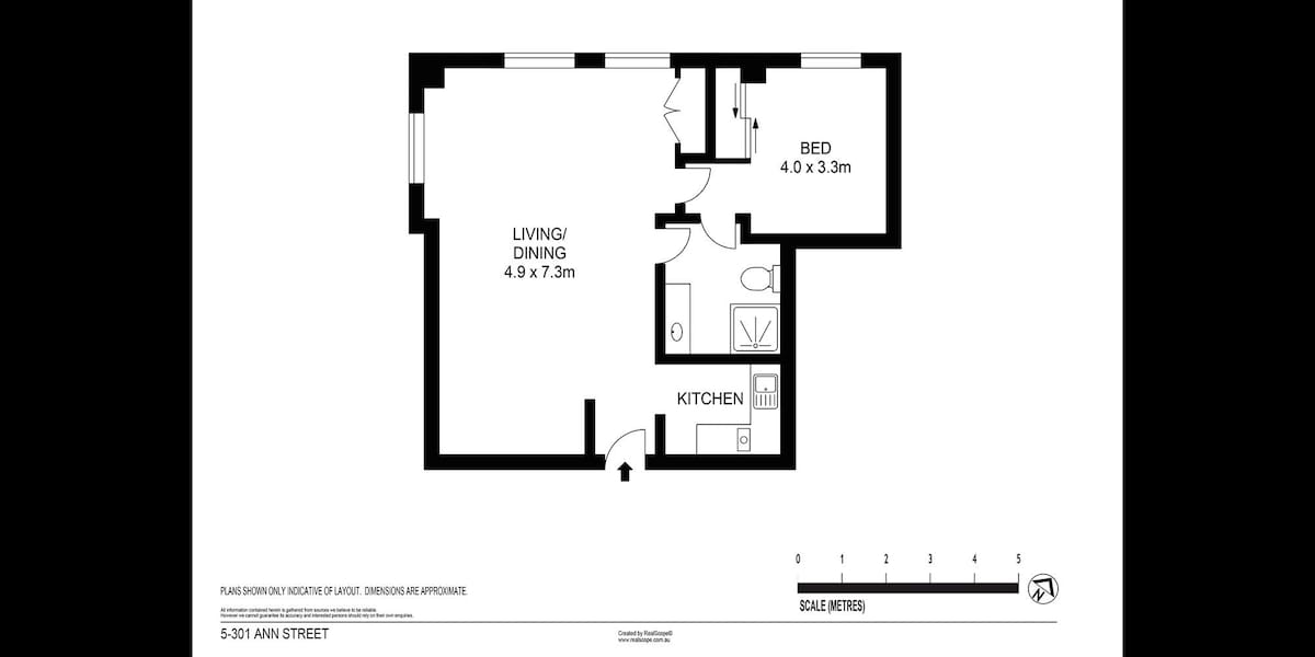 位于中央商务区的优雅宽敞酒店单元， 1 Car Space Inc