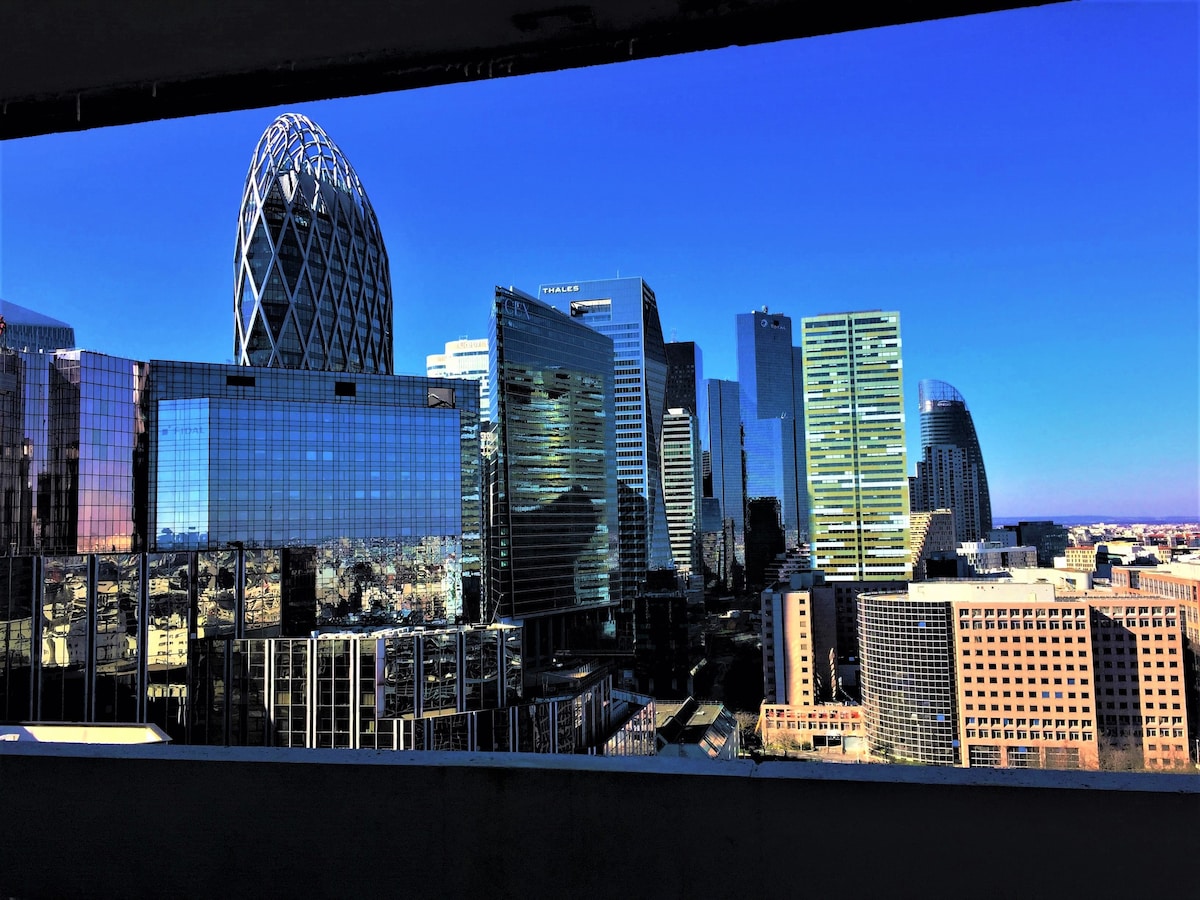 Paris la Défense 52平方米阳台（地铁1号/地铁A/停车场）