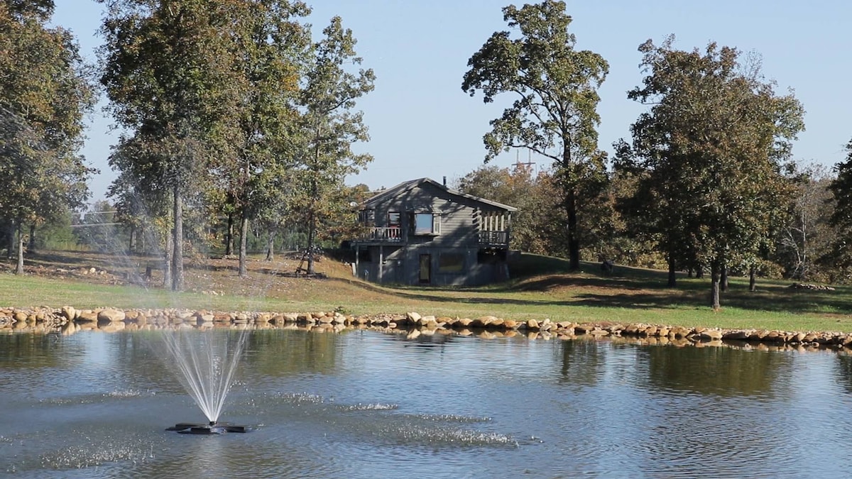 Cabin/Pond/Trails on 156 acres with Million $ View