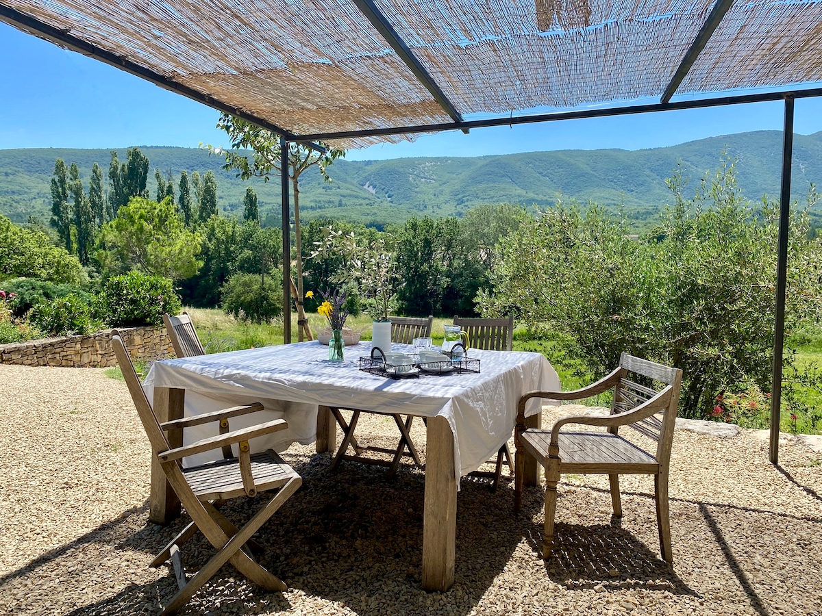 Parc Luberon 15 km d'APT,  face au Luberon